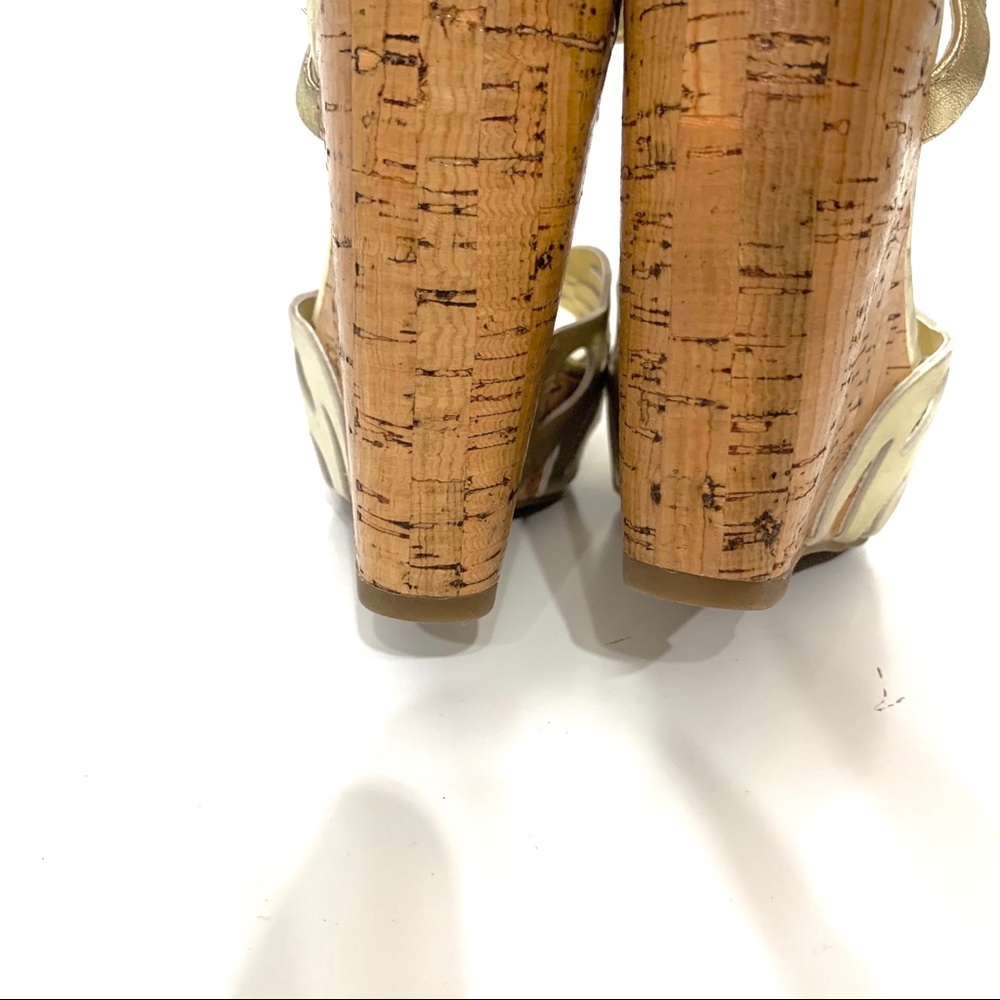 BCBGeneration Gold Platform Wedges - image 10